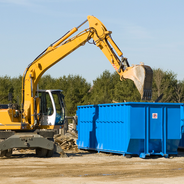 can i choose the location where the residential dumpster will be placed in Santiago Minnesota